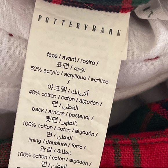 Pottery Barn Set of 3 Sullivan Plaid Patchwork Quilted Euro Sham 26” Square. - Picture 7 of 11